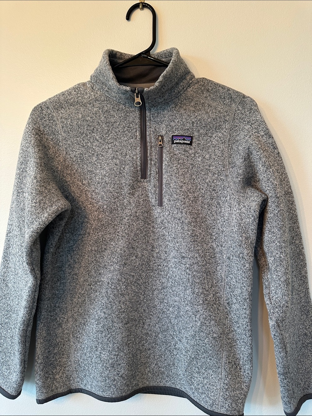 Patagonia youth XL 1/4  Zip-Up Sweater Jacket - Heather Gray